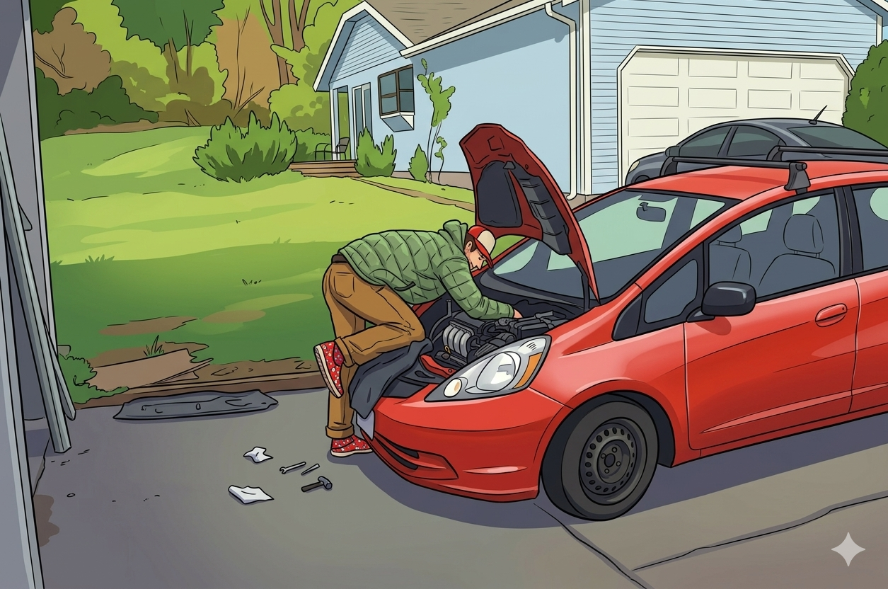 Garage software should feel like it belongs next to a tool chest, not inside a generic SaaS dashboard.